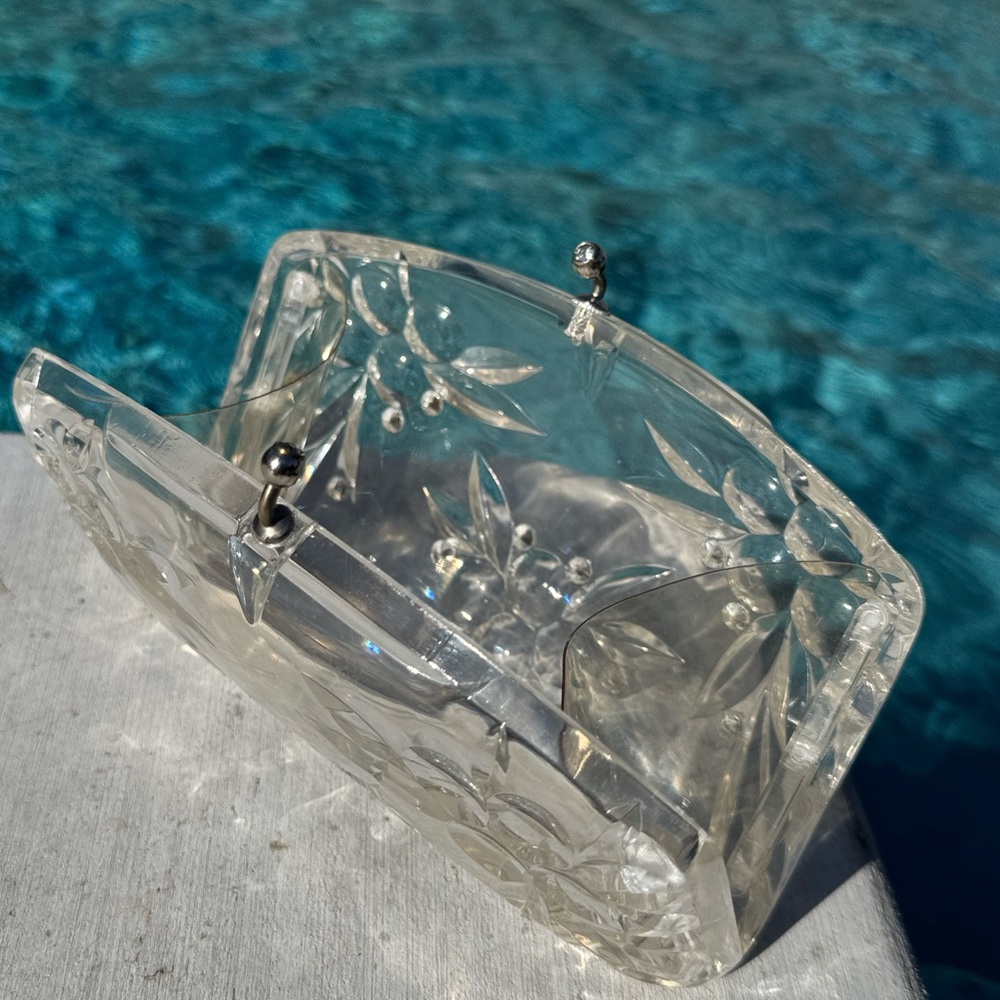 Vintage Clear Lucite Purse/Clutch Handbag - Picture 6 of 16